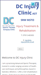 Mobile Screenshot of dc-injuryclinic.co.uk